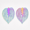 Ion Plating(IP) 201 Stainless Steel Filigree Pendants STAS-S108-36-2