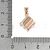 Brass Micro Pave Cubic Zirconia Pendants KK-E795-29KCG-04-3
