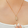 Elegant Brass Clear Cubic Zirconia Cartoon Bear Pendant Necklaces XF2925-3