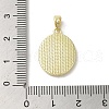 Brass Pave Shell Pendants KK-I708-05A-G-3