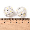 Handmade Polymer Clay Rhinestone Beads FIND-NH0001-15D-3