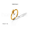 Minimalist Stainless Steel Knot Open Cuff Rings EO4616-3-1