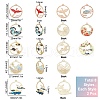 SUNNYCLUE Eco-Friendly Alloy Pendants RESI-SC0001-49LG-RS-2