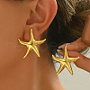 Stylish Stainless Steel Starfish Stud Earrings ZQ5890-1