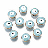 Alloy Enamel Beads ENAM-WH0047-14I-10mm-1