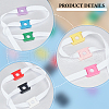 ANATTASOUL 36Pcs 9 Colors PVC Shoelace Buckle Clips FIND-AN0001-10-3