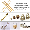 BENECREAT 5Pcs 5 Style Brass Craft Sticks KK-BC0007-93-7