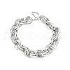 Unisex Thick Aluminum Double Link Chains Necklaces NJEW-V006-01P-2