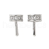 Brass Micro Pave Cubic Zirconia Peg Bails KK-U056-54P-2