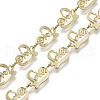 Valentine's Day Brass Heart Link Chains CHC-N018-045-1