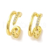 Brass Cuff Earrings EJEW-I305-49G-1