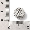 Brass Micro Pave Clear Cubic Zirconia Beads KK-G503-14P-3
