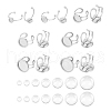 Unicraftale 201 Stainless Steel Cuff Pad Ring Settings DIY-UN0055-90-1