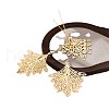 Phoenix Tail Alloy Pendant Necklaces & Dangle Earrings Sets FS-WGDD50B-01-5