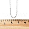 Tarnish Resistant Classic Plain 304 Stainless Steel Mens Womens Cable Chain Necklaces STAS-M174-025P-3