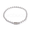 Non-Tarnish 304 Stainless Steel Ball Chain Necklaces for Women NJEW-G135-01B-P-1