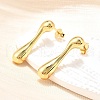 Rack Plating Brass Teardrop Stud Earrings for Women EJEW-Z019-08G-5