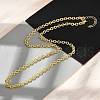 Brass Cable Chain Necklaces for Women NJEW-K282-07G-1
