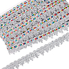 Sparkle Polyester Lace Ribbon OCOR-WH0080-34D-1