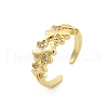 Rack Plating Brass Micro Pave Clear Cubic Zirconia Cuff Rings for Women RJEW-M028-112G-4
