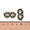 Carnival/Mardi Gras Theme Alloy Enamel & Glitter Powder Pendants ENAM-T020-53B-RS-3