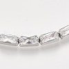 Adjustable Brass Cubic Zirconia Slider Bracelets BJEW-S142-01A-P-2