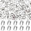 SUNNYCLUE 200Pcs 304 Stainless Steel Snap on Bails STAS-SC0004-95-1