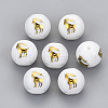 Electroplate Glass Beads EGLA-S178-11A-02-1