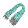 Waxed Cord Necklace Making NCOR-T001-12-1