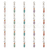 Gemstone Chip Beads Wishing Bottle Pendant Decorations HJEW-GO00035-1