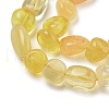 Natural Yellow Fluorite Beads Strands G-G160-B02-01-4