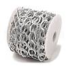 Aluminium Texture Curb Chains CHA-C002-07P-2