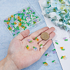 80Pcs Glass Pendant PALLOY-DC00007-3