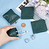 Beebeecraft 4Pcs Square PU Leather Change Purse with Alloy Shrapnel AJEW-BBC0002-22B-3