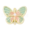 Rack Plating Alloy Enamel Pendants PALLOY-F018-22G-02-1