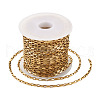 PVD Vacuum Plating 304 Stainless Steel Venetain Chains CHS-TA0001-04G-1