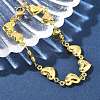 201 Stainless Steel Link Bracelets for Women BJEW-Z103-01G-01-2