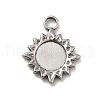 Non-Tarnish 304 Stainless Steel Pendant Cabochon Settings STAS-I694-01P-1
