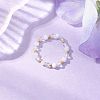 Natural Moonstone Beaded Stretch Rings RJEW-JR00867-08-1