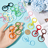 SOFPLATE 30Pcs Alloy Keychain Clasps FIND-SP0002-82-3
