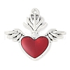 Rack Plating Alloy Enamel Pendants PALLOY-F018-32AS-02-1