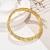 Brass Bangles for Women BJEW-D313-03G-5