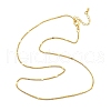 Brass Curb Chains Necklaces for Women NJEW-D302-18G-4