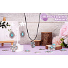 16Pcs 8 Styles Synthetic Turquoise Pendants FIND-TA0002-15-19