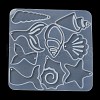 Shell/Starfish/Fishtail Ocean Theme DIY Pendant Silhouette Silicone Molds DIY-G102-01A-4