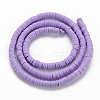 Handmade Polymer Clay Bead Strands CLAY-T002-4mm-57-2