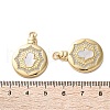 Brass Micro Pave Cubic Zirconia Pendants KK-U070-01D-G-3