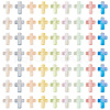 100Pcs Plating Acrylic Beads DIY-TAC0020-61-3