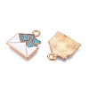 Alloy Enamel Pendants ENAM-T020-40A-RS-2
