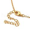 Rack Plating Brass Micro Pave Cubic Zirconia Flower Pendant Necklaces NJEW-H168-03G-4